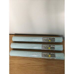 New Spritz 3 Pack One Time Use Table Runners Blue with White Dots Size 16”x80”